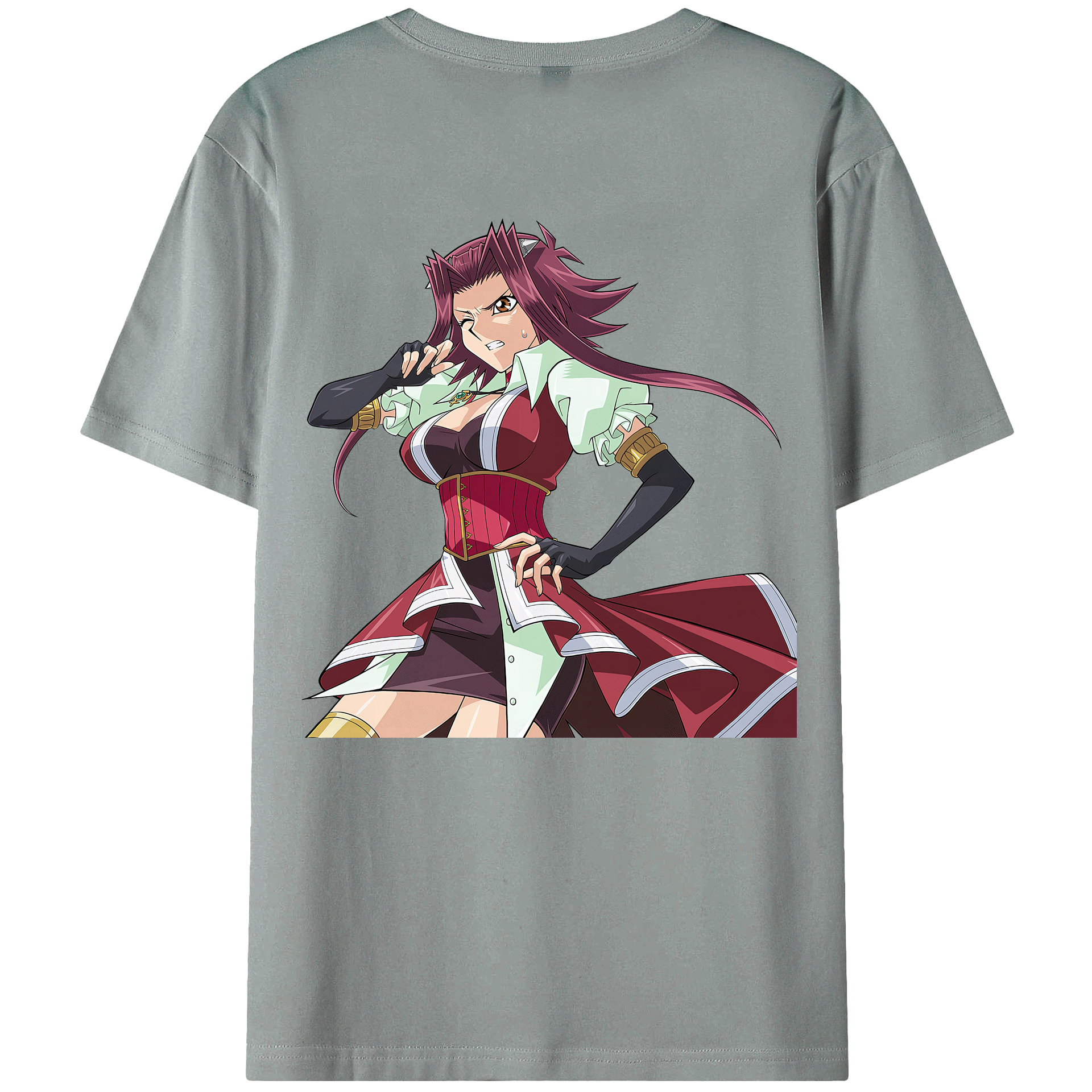 （画像用） 遊☆戯☆王 Yu-Gi-Oh! 綿100％ メンズ半袖Tシャツ（バックプリント） 通気性